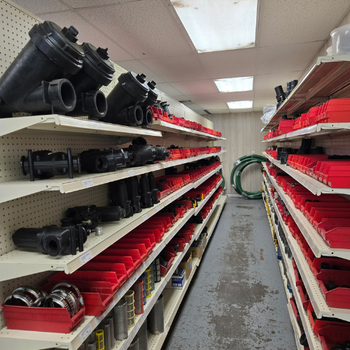 Irrigation supplies inside of United Supply Inc.