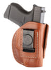 1791 Gunleather 4WH2CBRR 4 Way  Classic Brown Leather IWB/OWB fits Glock 42,43/Keltech 380, P11/Ruger LCP/S&W Bodyguard/Sig P365 Right Hand