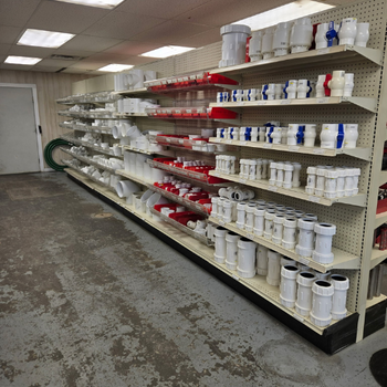 Irrigation supplies inside of United Supply Inc.