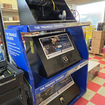 Toolboxes and supplies inside of United Supply Inc.