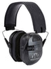 Walkers GWPXPMB Ultimate Power Muff Polymer 26 dB Over the Head Black Ear Cups w/Black Band