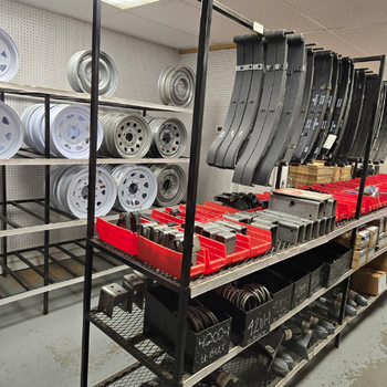 Rims and auto supplies inside of United Supply Inc.