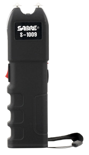 Sabre S1009 Tactical Stun Gun with Flashlight 1.25 Million Volts Black 120 Lumens