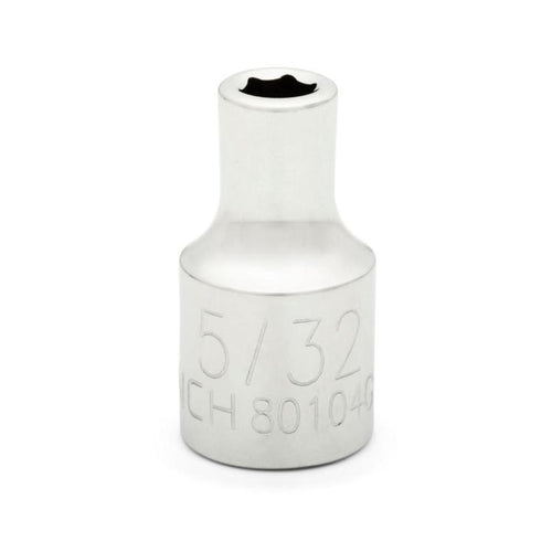 GearWrench 1/4 Drive 6 Point Standard SAE Socket 5/32